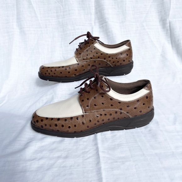 TEHAMA Men’s Golf shoes. Hang ‘Em Dy. New with tags. Size 7.5  Brown and… - Picture 2 of 6